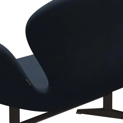 Fritz Hansen Swan™ Sofa 2 Seater, Brown Bronze/Steelcut Trio Dark Brown Blue