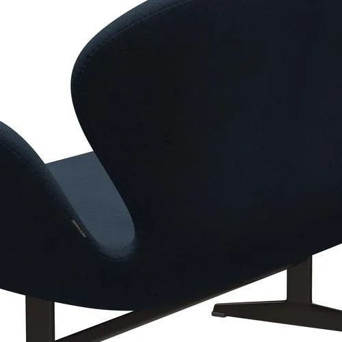 Fritz Hansen Swan™ Sofa 2 Seater, Brown Bronze/Steelcut Trio Dark Dust Blue