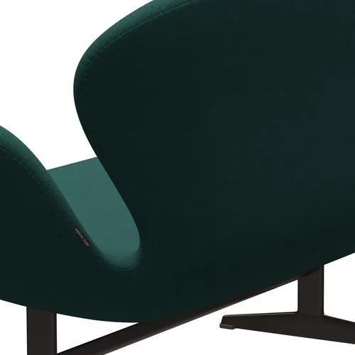 Fritz Hansen Swan™ Sofa 2 Seater, Brown Bronze/Steelcut Trio Dark Green