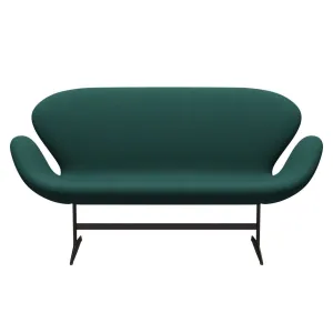 Fritz Hansen Swan™ Sofa 2 Seater, Brown Bronze/Steelcut Trio Dark Green