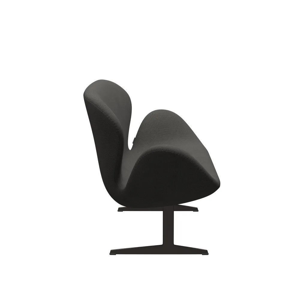 Fritz Hansen Swan™ Sofa 2 Seater, Brown Bronze/Steelcut Trio Dark Grey