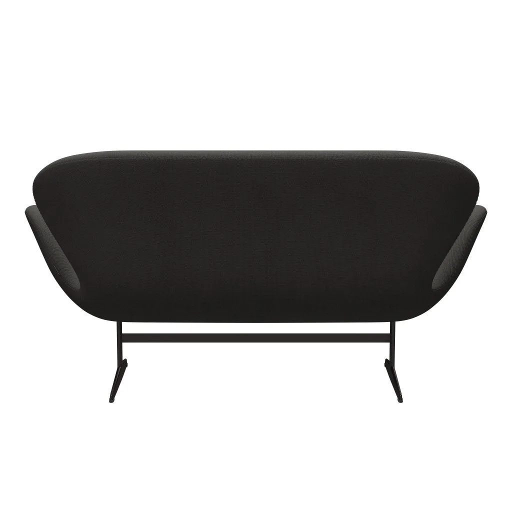 Fritz Hansen Swan™ Sofa 2 Seater, Brown Bronze/Steelcut Trio Dark Grey