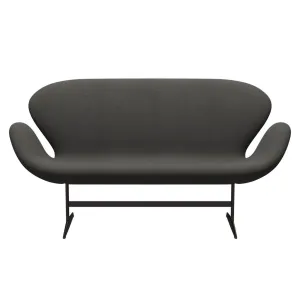Fritz Hansen Swan™ Sofa 2 Seater, Brown Bronze/Steelcut Trio Dark Grey