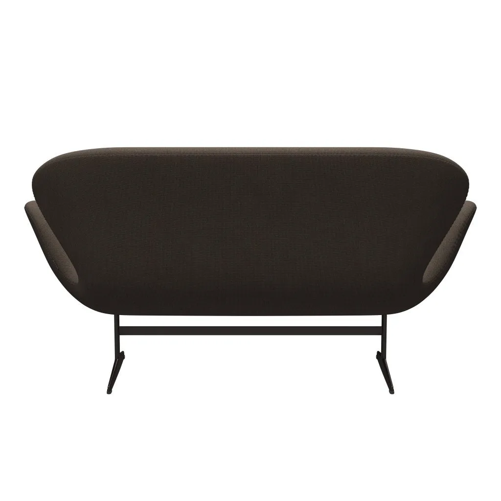 Fritz Hansen Swan™ Sofa 2 Seater, Brown Bronze/Steelcut Trio Grey/Brown
