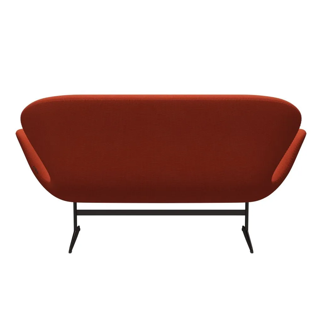 Fritz Hansen Swan™ Sofa 2 Seater, Brown Bronze/Steelcut Trio Orange