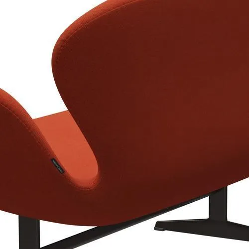 Fritz Hansen Swan™ Sofa 2 Seater, Brown Bronze/Steelcut Trio Orange
