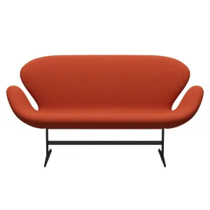 Fritz Hansen Swan™ Sofa 2 Seater, Brown Bronze/Steelcut Trio Orange