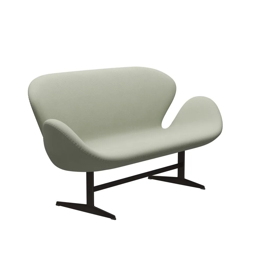 Fritz Hansen Swan™ Sofa 2 Seater, Brown Bronze/Steelcut Turquoise Light