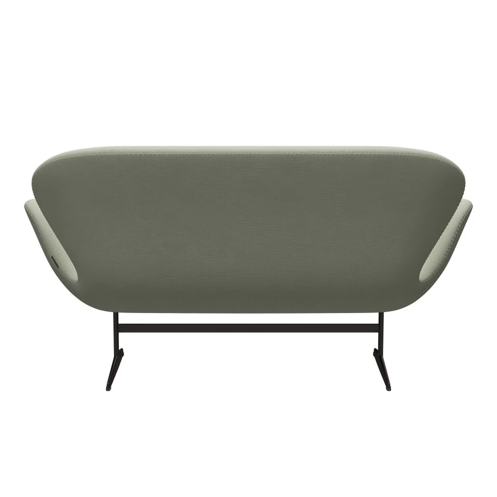 Fritz Hansen Swan™ Sofa 2 Seater, Brown Bronze/Steelcut Turquoise Light