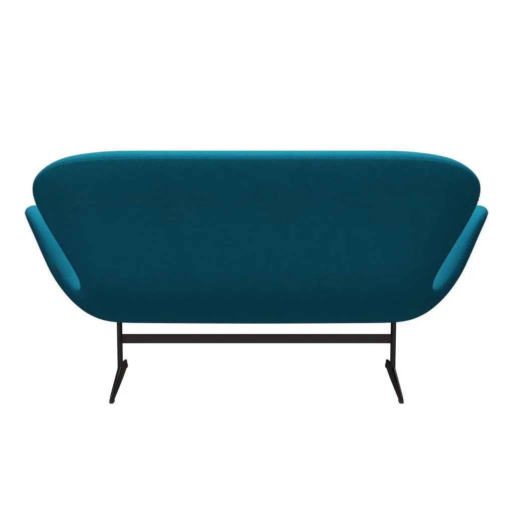 Fritz Hansen Swan™ Sofa 2 Seater, Brown Bronze/Tonus Turquoise