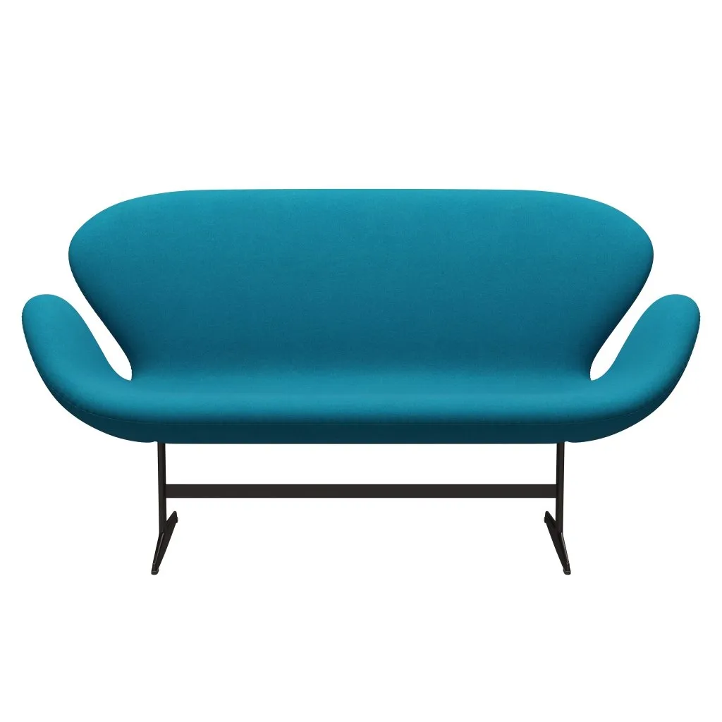 Fritz Hansen Swan™ Sofa 2 Seater, Brown Bronze/Tonus Turquoise