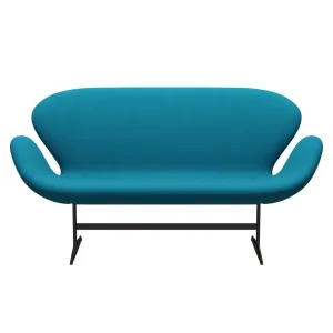 Fritz Hansen Swan™ Sofa 2 Seater, Brown Bronze/Tonus Turquoise