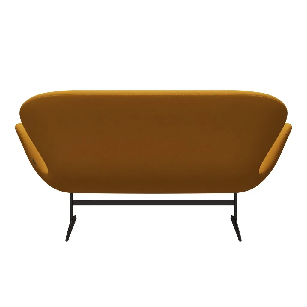 Fritz Hansen Swan™ Sofa 2 Seater, Brown Bronze/Tonus Warm Yellow