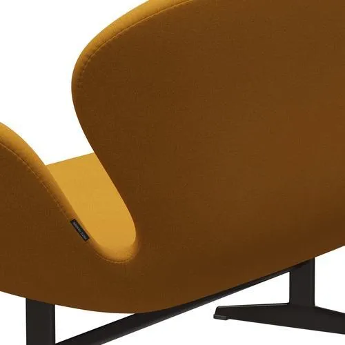 Fritz Hansen Swan™ Sofa 2 Seater, Brown Bronze/Tonus Warm Yellow