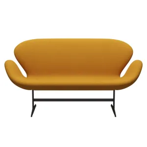 Fritz Hansen Swan™ Sofa 2 Seater, Brown Bronze/Tonus Warm Yellow