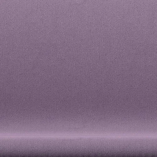 Fritz Hansen Swan™ Sofa 2 Seater, Satin Brushed Aluminium/Capture Light Violet
