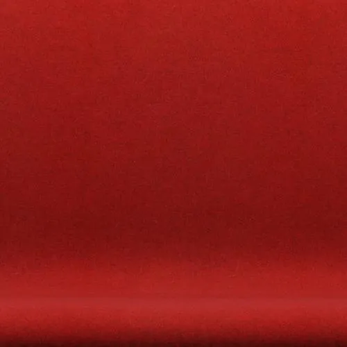 Fritz Hansen Swan™ Sofa 2 Seater, Satin Brushed Aluminium/Divina Melange Red