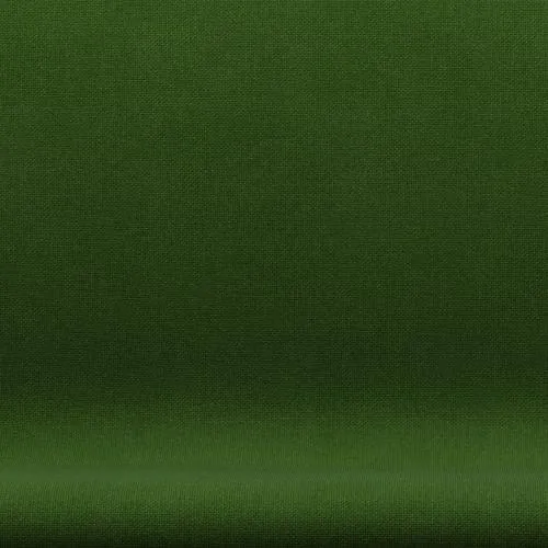 Fritz Hansen Swan™ Sofa 2 Seater, Satin Brushed Aluminium/Hallingdal Grass Green