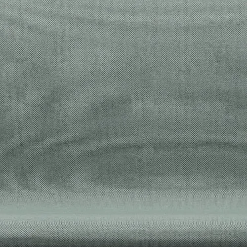 Fritz Hansen Swan™ Sofa 2 Seater, Satin Brushed Aluminium/Re Wool Light Aquamarine/Natural
