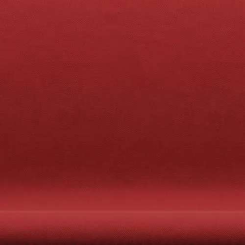 Fritz Hansen Swan™ Sofa 2 Seater, Satin Brushed Aluminium/Steelcut Red