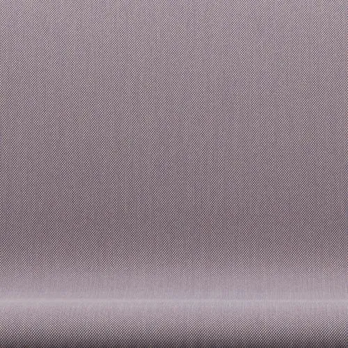 Fritz Hansen Swan™ Sofa 2 Seater, Satin Brushed Aluminium/Steelcut Trio White/Violet