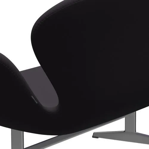 Fritz Hansen Swan™ Sofa 2 Seater, Satin Brushed Aluminium/Steelcut Violet Dark