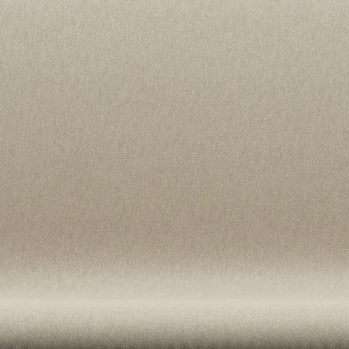 Fritz Hansen Swan™ Sofa 2 Seater, Satin Brushed Aluminium/Sunniva Light Beige