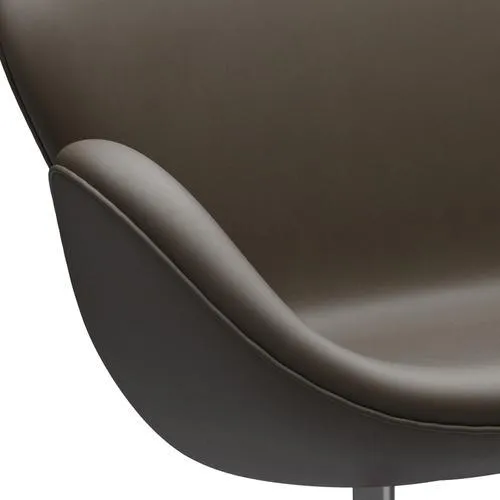 Fritz Hansen Swan™ Sofa 2 Seater, Satin Brushed Aluminum/Essential Stone
