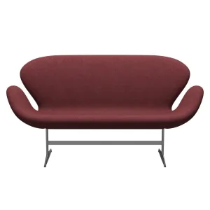 Fritz Hansen Swan™ Sofa 2 Seater, Silver Grey/Divina Md Heather