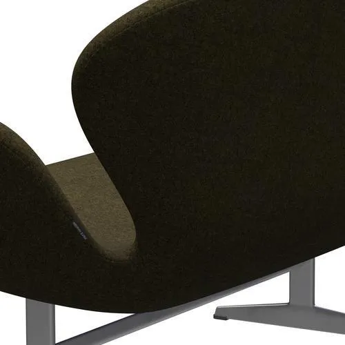 Fritz Hansen Swan™ Sofa 2 Seater, Silver Grey/Divina Melange Dusty Olive
