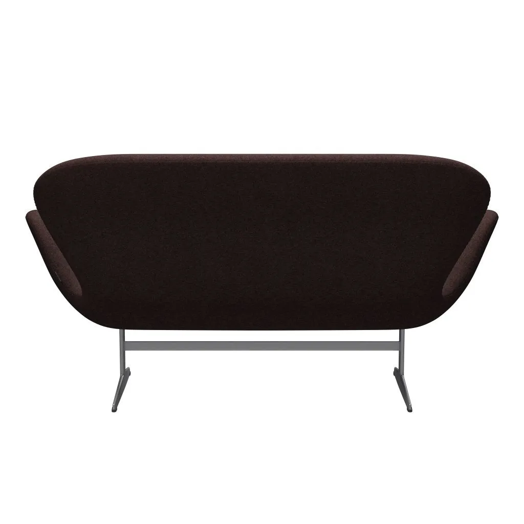 Fritz Hansen Swan™ Sofa 2 Seater, Silver Grey/Divina Melange Dusty Violet