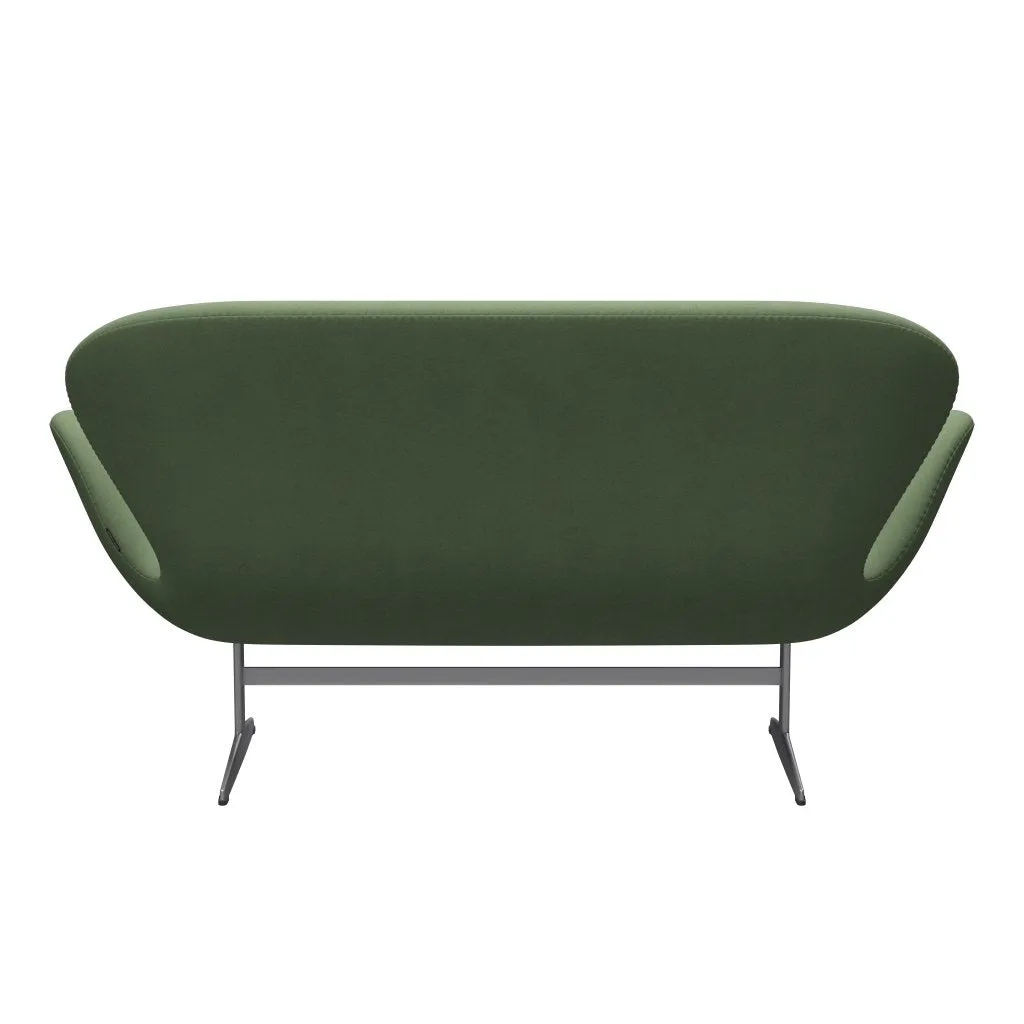 Fritz Hansen Swan™ Sofa 2 Seater, Silver Grey/Divina Olive Green