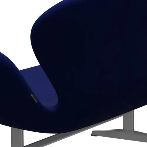 Fritz Hansen Swan™ Sofa 2 Seater, Silver Grey/Divina Royal Blue