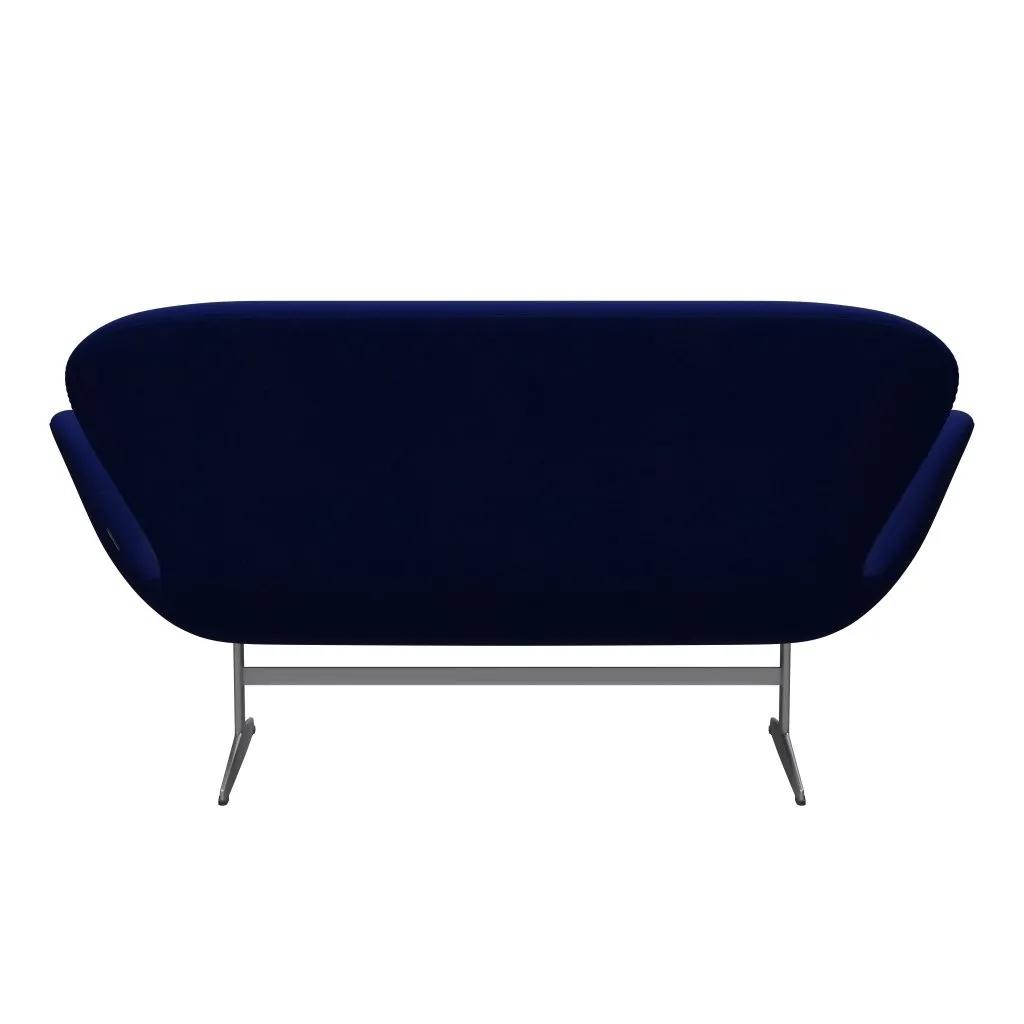 Fritz Hansen Swan™ Sofa 2 Seater, Silver Grey/Divina Royal Blue