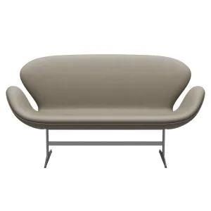 Fritz Hansen Swan™ Sofa 2 Seater, Silver Grey/Essential Light Grey