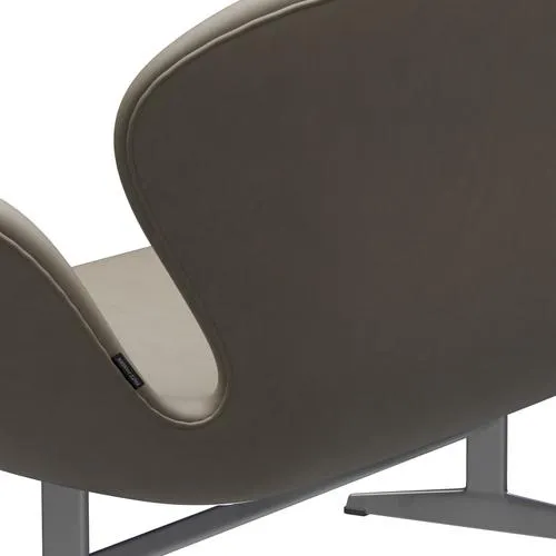 Fritz Hansen Swan™ Sofa 2 Seater, Silver Grey/Essential Light Grey