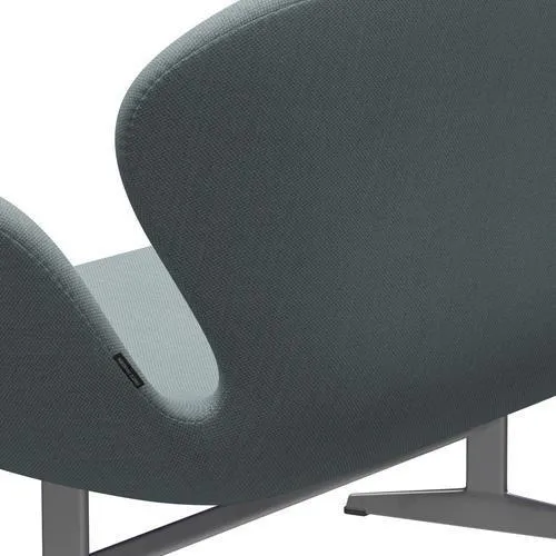 Fritz Hansen Swan™ Sofa 2 Seater, Silver Grey/Fiord Green/Blue/Stone