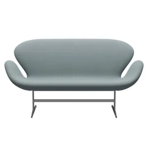 Fritz Hansen Swan™ Sofa 2 Seater, Silver Grey/Fiord Green/Blue/Stone