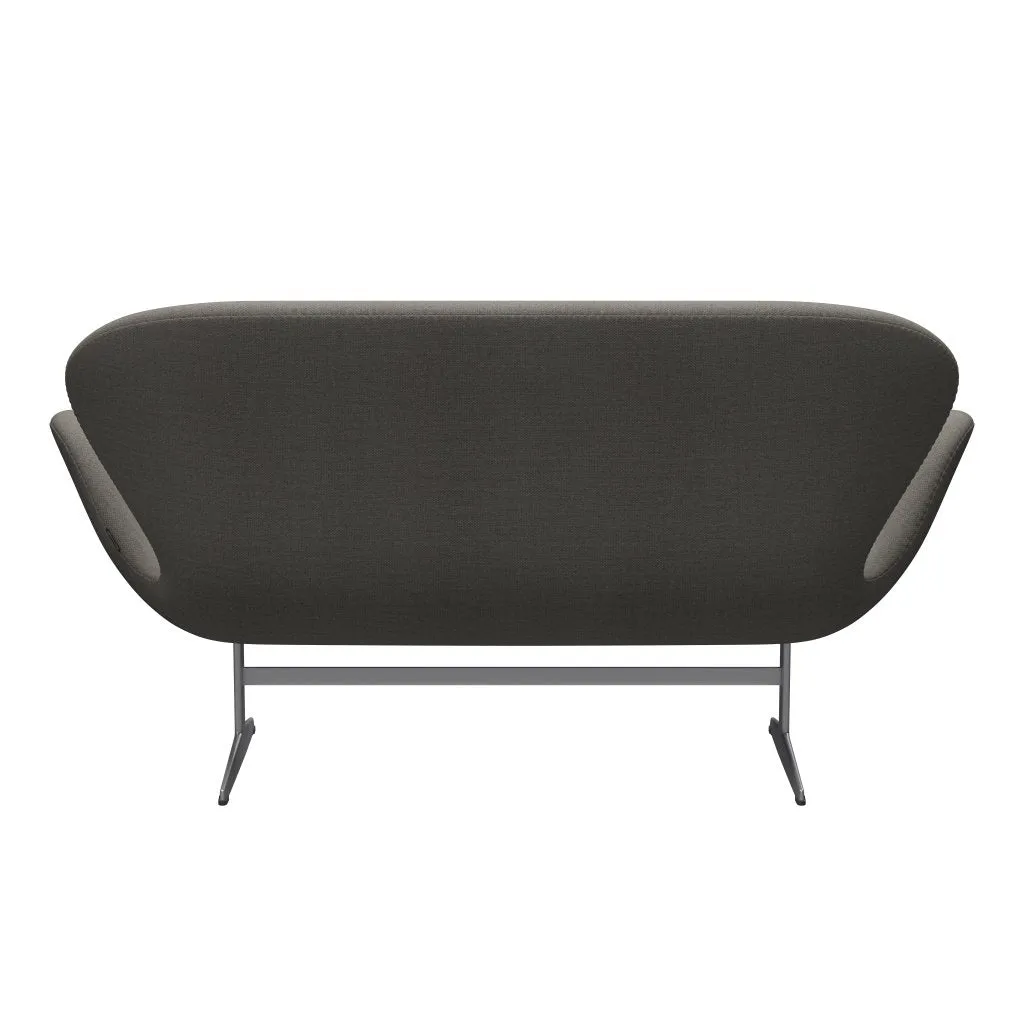 Fritz Hansen Swan™ Sofa 2 Seater, Silver Grey/Fiord Grey/Stone