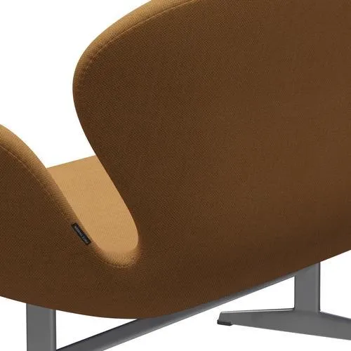 Fritz Hansen Swan™ Sofa 2 Seater, Silver Grey/Fiord Orange