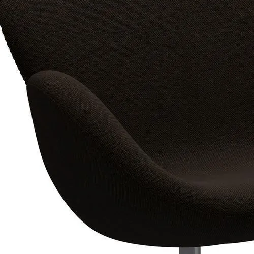 Fritz Hansen Swan™ Sofa 2 Seater, Silver Grey/Hallingdal Black/Brown