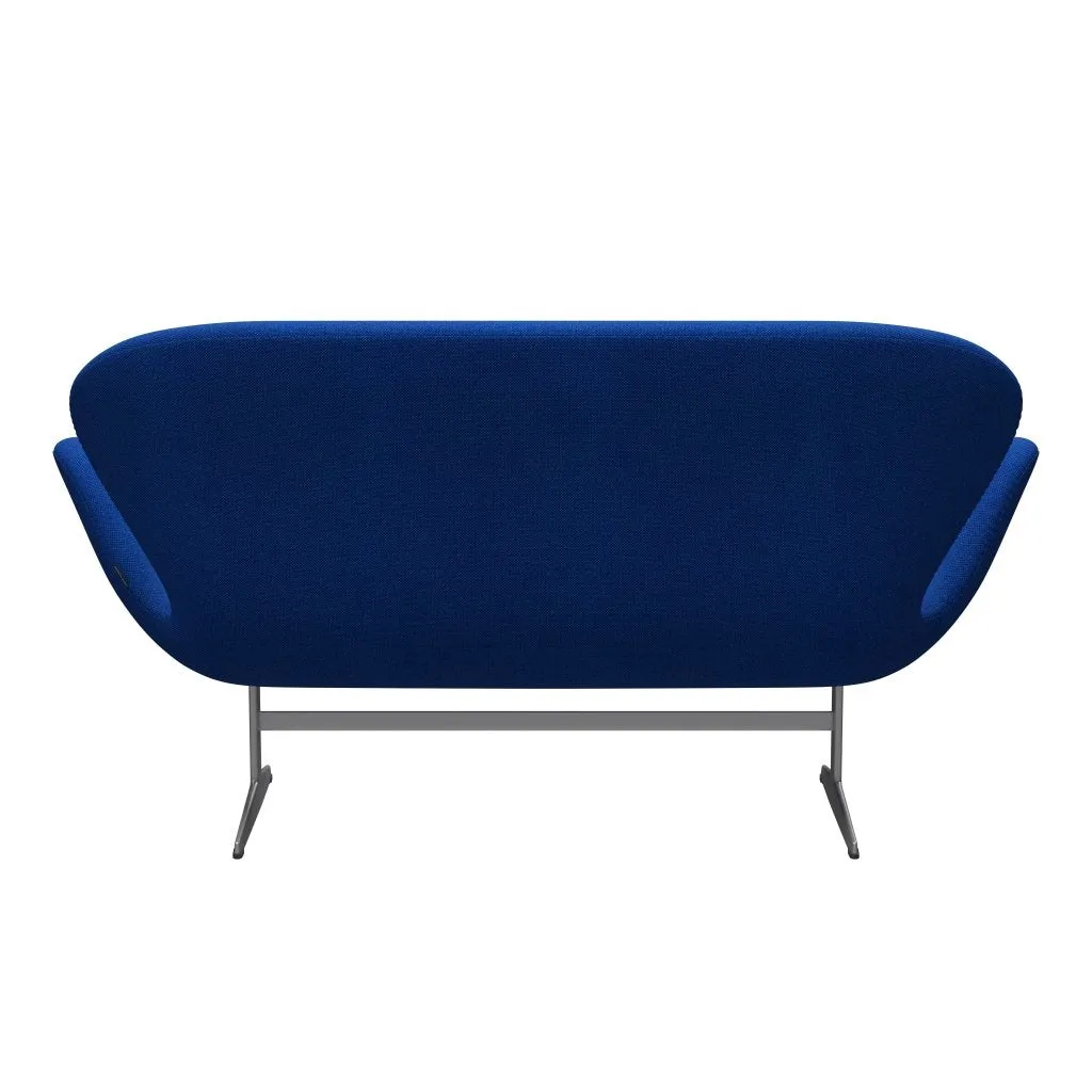 Fritz Hansen Swan™ Sofa 2 Seater, Silver Grey/Hallingdal Coral Blue