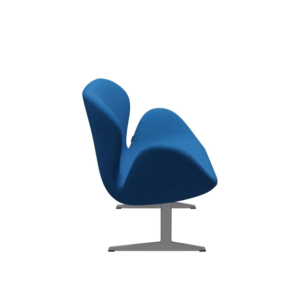 Fritz Hansen Swan™ Sofa 2 Seater, Silver Grey/Hallingdal Light Blue