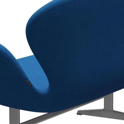 Fritz Hansen Swan™ Sofa 2 Seater, Silver Grey/Hallingdal Light Blue
