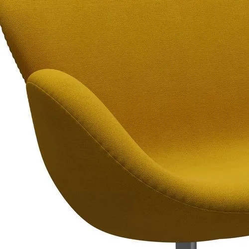 Fritz Hansen Swan™ Sofa 2 Seater, Silver Grey/Hallingdal Mustard