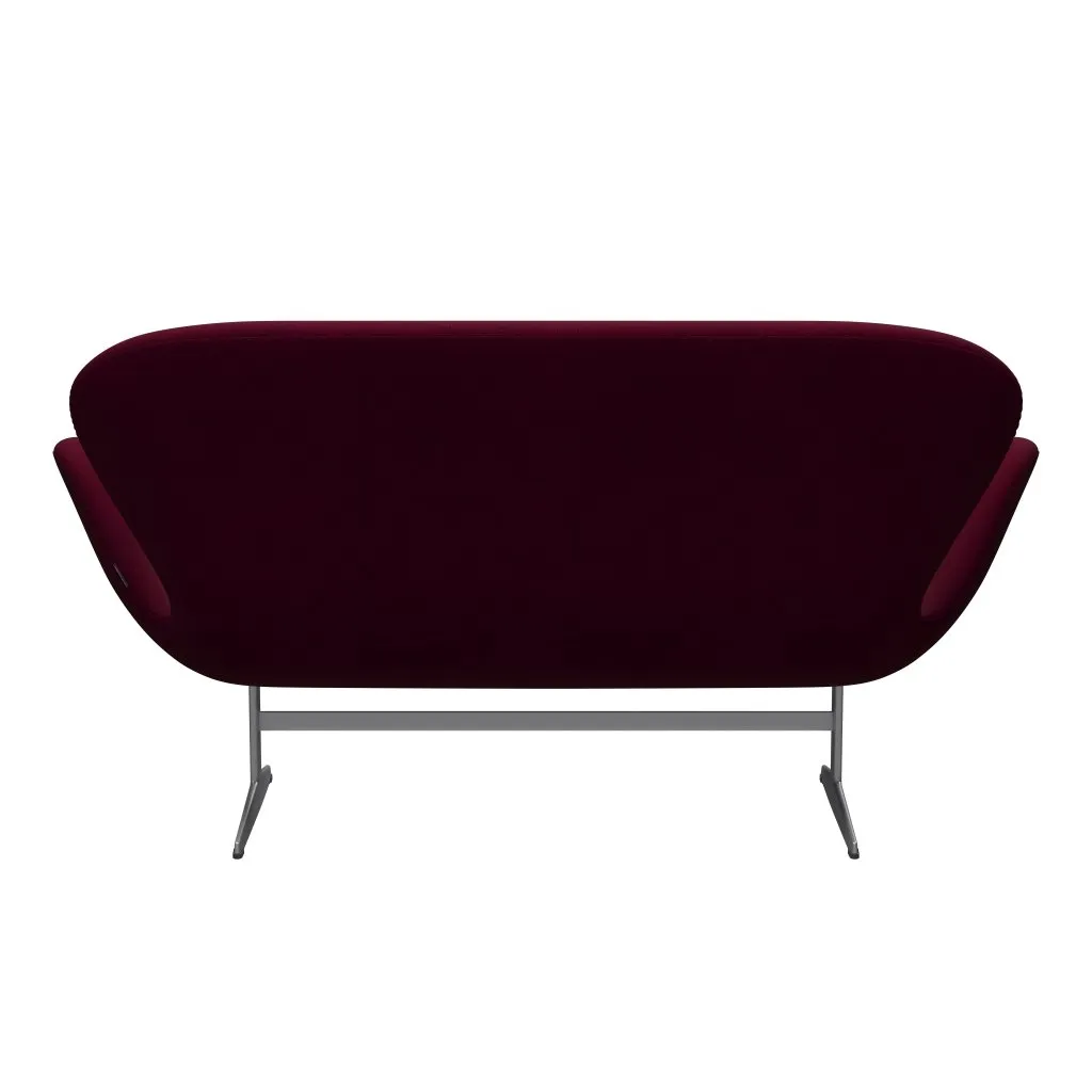 Fritz Hansen Swan™ Sofa 2 Seater, Silver Grey/Hallingdal Pink Dark