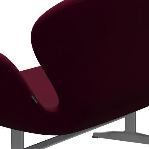 Fritz Hansen Swan™ Sofa 2 Seater, Silver Grey/Hallingdal Pink Dark