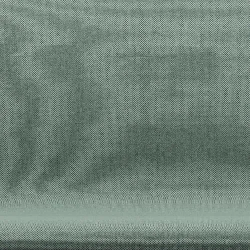 Fritz Hansen Swan™ Sofa 2 Seater, Silver Grey/Re Wool Aqua/Natural