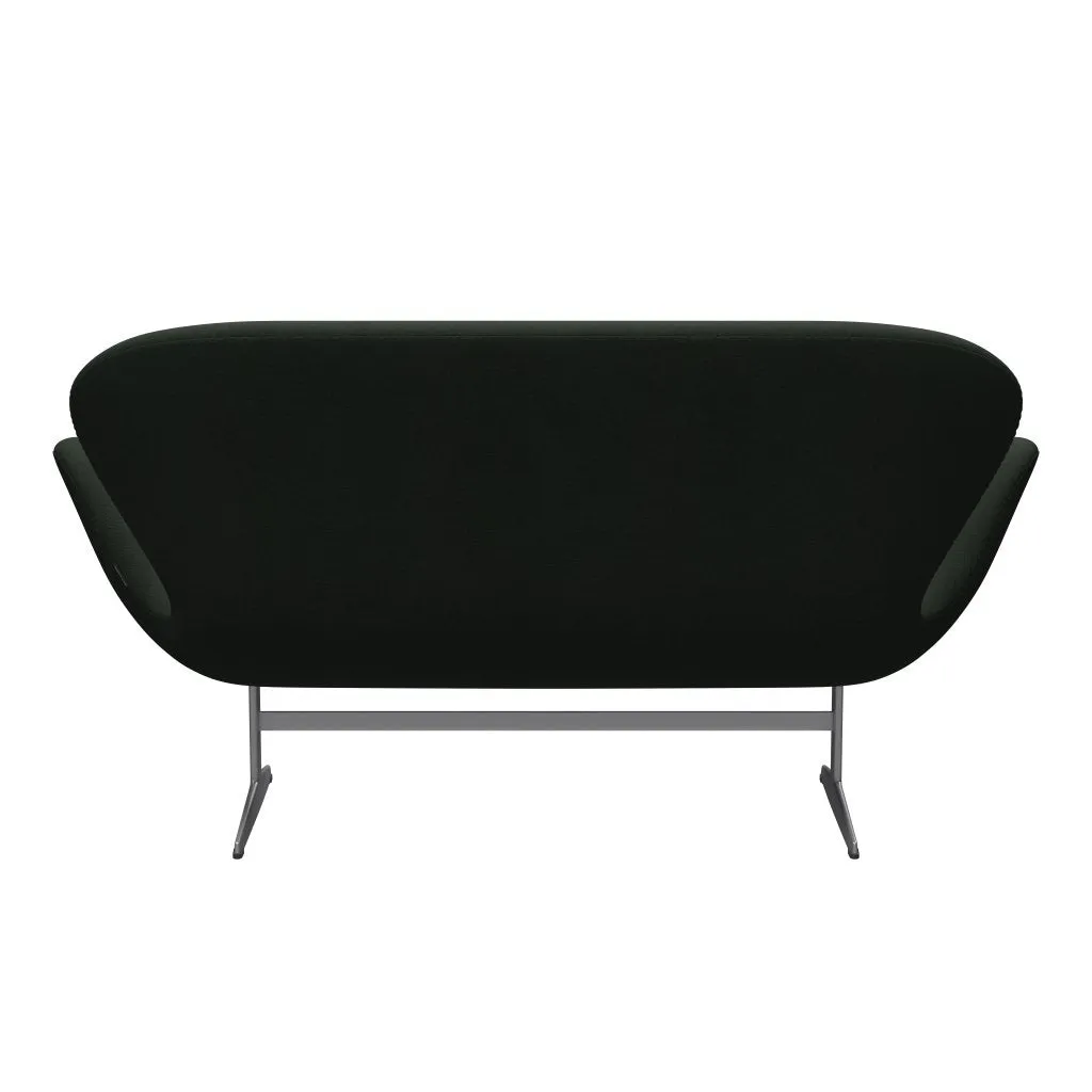 Fritz Hansen Swan™ Sofa 2 Seater, Silver Grey/Steelcut Dark Army Green