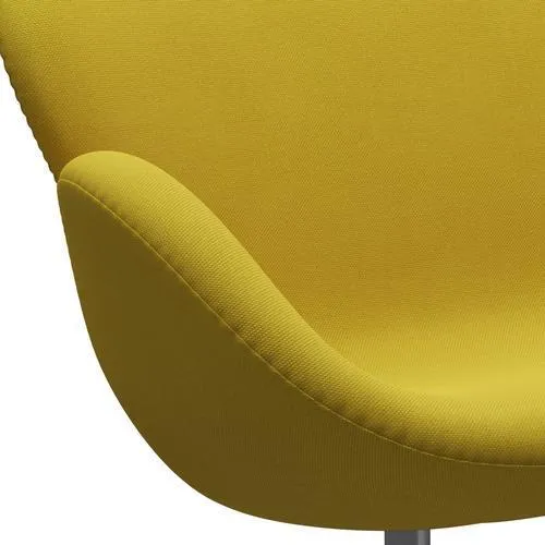 Fritz Hansen Swan™ Sofa 2 Seater, Silver Grey/Steelcut Light Green/Yellow